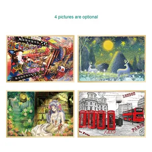 Édition Commémorative - <span class=keywords><strong>Puzzle</strong></span> 1000 pièces en papier, <span class=keywords><strong>bois</strong></span> et plastique, super <span class=keywords><strong>difficile</strong></span>, mini paysage, dessin animé, anime, jouet DIY - Product Image 3