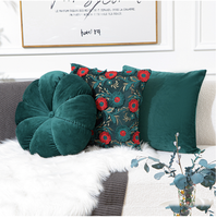 Coussin rond en velours princesse de luxe jeter oreiller siège arrière de voiture sol assis canapé Tatami coussin avec frange en dentelle