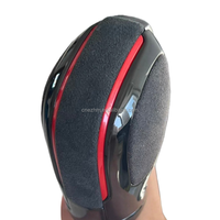 Pomo de Cambio Automático de Alta Calidad DSG Black Warrior con Acabado de Gamuza Roja para Volkswagen, Compatible con Plataformas PQ y MQB.
