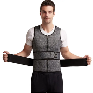 <span class=keywords><strong>Ceinture</strong></span> <span class=keywords><strong>de</strong></span> <span class=keywords><strong>sudation</strong></span> <span class=keywords><strong>de</strong></span> haute qualité pour hommes, gilet d'entraînement à la <span class=keywords><strong>sudation</strong></span> avec double <span class=keywords><strong>ceinture</strong></span> ajustable pour la taille - Product Image 5
