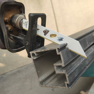 Lame de scie <span class=keywords><strong>sabre</strong></span> bi-métallique Premium 10TPI 6 pouces, coupe super rapide, soudée au <span class=keywords><strong>laser</strong></span>, pressée à chaud, pour tuyaux en acier allié blanc et clous en bois - Product Image 5