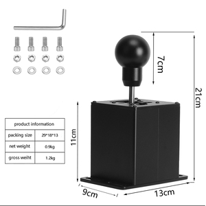 로지텍 G27 G29 G25 G920 듀얼 1 핑거 슬리브 콘솔 용 USB H 기어 시프터 메탈 조이스틱 노스 스타 셀 트리거 블랙 - Product Image 2