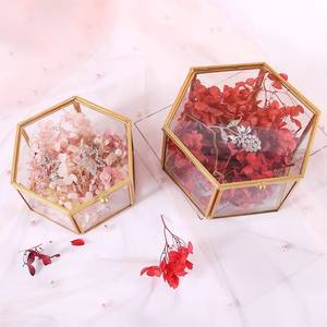 Caja <span class=keywords><strong>de</strong></span> joyería <span class=keywords><strong>de</strong></span> boda <span class=keywords><strong>de</strong></span> cristal vintage <span class=keywords><strong>de</strong></span> lujo personalizada con anillo <span class=keywords><strong>de</strong></span> caja <span class=keywords><strong>de</strong></span> regalo <span class=keywords><strong>de</strong></span> latón y metal con flores preservadas - Product Image 5