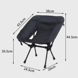 Silla Luna Plegable para Exteriores, Silla Portátil de Aluminio Ligero para Camping y Descanso - Product Image 4