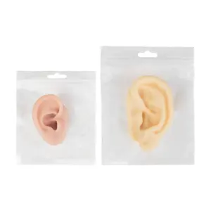 Modelo de oreja de gel de sílice 3D para escuchar 1:1 modelo de oreja humana accesorios de exhibición de simulación herramientas de enseñanza perforación de oreja práctica tatuaje