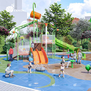 Aire de jeux aquatique de toboggan de piscine de parc aquatique commercial extérieur de Cenchi pour le tapis d'éclaboussure de la Jordanie - Product Image 5