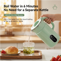 Licuadora Eléctrica de Acero Inoxidable de 800ml para Leche Vegetal, con Limpieza Automática y Función Mantener Caliente, Electrodoméstico de Encimera para Bebidas Sin Lácteos