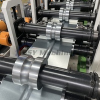 Machine de formage de tubes Omega à volet automatique, machine de découpe pneumatique de profilés Omega, machine de portes enroulables avec contrôle PLC