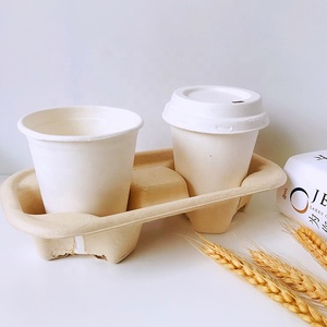 Taza Biodegradable de pulpa de <span class=keywords><strong>caña</strong></span> de azúcar, taza desechable de 8, 12 y 16oz, para zumo y café - Product Image 5