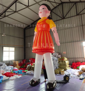 Fille <span class=keywords><strong>gonflable</strong></span> personnalisée dessin animé fille <span class=keywords><strong>gonflable</strong></span> modèle de poupée dessin animé humain <span class=keywords><strong>gonflable</strong></span> pour les décorations de fête - Product Image 2