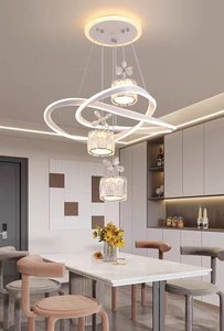 Candelabro de comedor, lámpara de mesa de comedor Simple moderna, Mostrador de <span class=keywords><strong>Bar</strong></span>, candelabro colgante de candelabro de dormitorio - Product Image 6