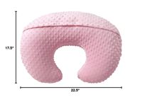 Coussin d'allaitement multifonctionnel en velours avec positionneur corporel, oreiller d'allaitement biologique en forme de lune pour bébé, paquet en boîte pour enfants