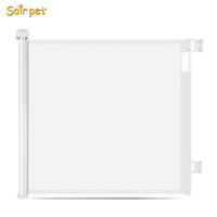 Nouvelle conception de barrière pour animaux de compagnie en maille pour porte et escalier, barrière rétractable pour chien, barrière en maille anti-morsure pour animaux de compagnie