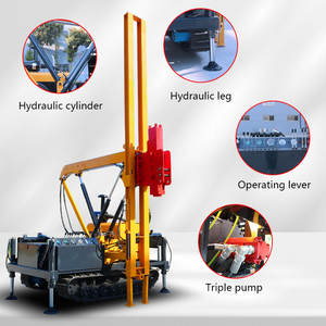 Hongrun 도로 유압 가드 레일 파일 드라이버 가드 레일 포스트 설치를위한 말뚝 운전 기계 - Product Image 5