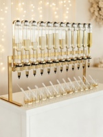 Innovation – Distributeur de parfum en verre doré 12 pièces 375 ml avec support stable pour salon et boutique de cadeaux