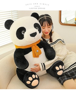 ตุ๊กตาแมวขาวดำจำลอง ของเล่นตุ๊กตาแมวขาวดำขนาดใหญ่น่ารัก เหมาะสำหรับเป็นของขวัญในเทศกาลสำหรับเด็กผู้ชายและเด็กผู้หญิง - Product Image 5