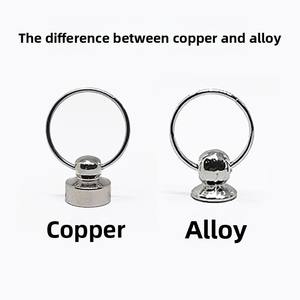 Boucle <span class=keywords><strong>de</strong></span> suspension multi-anneaux électroplaquée quatre couleurs pour coque <span class=keywords><strong>de</strong></span> téléphone et sac, avec fermoir <span class=keywords><strong>de</strong></span> bijoux DIY en forme <span class=keywords><strong>de</strong></span> tête <span class=keywords><strong>de</strong></span> <span class=keywords><strong>moine</strong></span> - Product Image 6