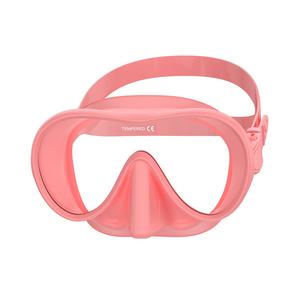 Nuevo Kit de buceo de <span class=keywords><strong>apnea</strong></span>, gafas de silicona líquida personalizadas con lentes de vidrio templado, esnórquel húmedo ecológico, dos tesoros - Product Image 1
