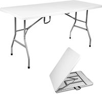 Fournisseur de la Chine Tables pliantes blanches Tables pliantes rectangulaires en plastique de jardin de 6 pieds pour les événements