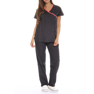 High Quality Custom Needle Detection Hospital Use Nursing <b>Scrubs</b> Uniforms Short Sleeve Women Surgical <b>Scrub</b> Sets - Product Image 1