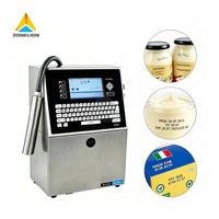 Codeur à jet d'encre industriel portable en ligne, changement de ligne rapide, installation facile, imprimante à jet d'encre continu