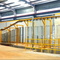 Tipo de gancho Spinner Hanger Shot Blasting Machine para limpiar la superficie de acero Rust Shot Blast Abrator Machine