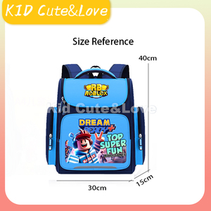 Mochila Escolar Estilo 2024, Mochila <span class=keywords><strong>Roblox</strong></span> para Niños, Mochila de Dibujos Animados para Niños 180 ° Abierto - Product Image 3