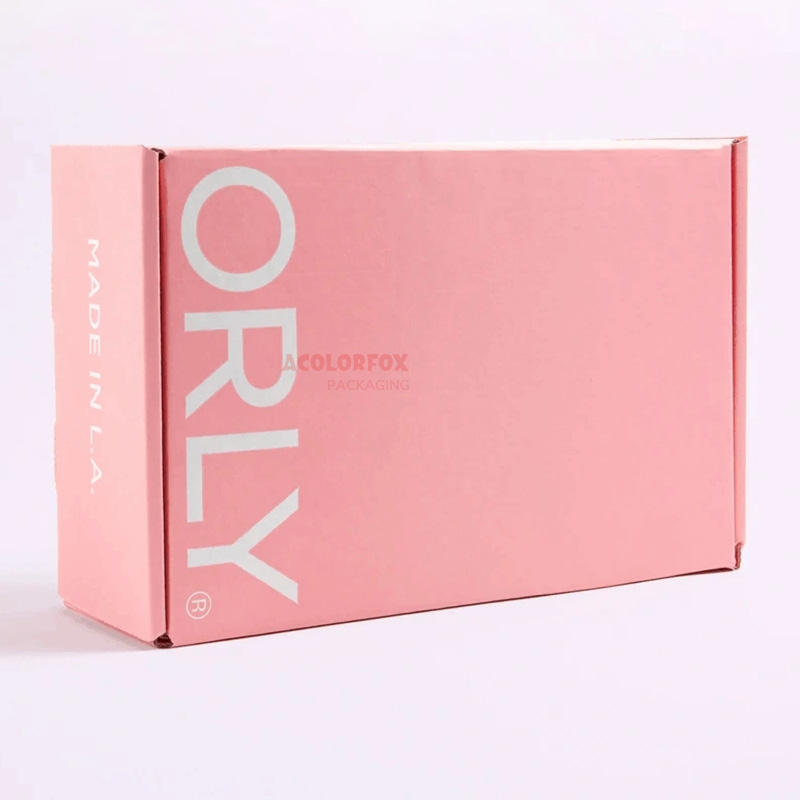 Boîtes d'expédition roses