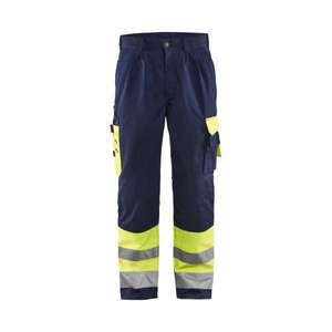 BLAKLADER - 158418603389C50 Pantalon haute visibilité Jaune/Bleu marine-EAN 7330509204443 HI-VIS WORKWEAR - Product Image 1