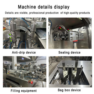 Low Cost Automatic Pre-made Bag <b>Stand</b> up Zipper Bag Food Honey Liquid Filling Sealing Packaging Machine - Product Image 5