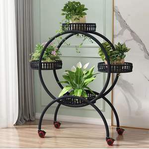 حامل زهور معدني متعدد الوظائف للاستخدام الداخلي والخارجي، رفوف عصرية إبداعية صديقة للبيئة ومتينة مطلية بالإيبوكسي - Product Image 3