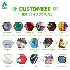 Sachet Doypack Personnalisé en Aluminium Imprimé, Anti-Humidité, Qualité Alimentaire, pour Poudre de Protéine de Lactosérum, Sac Carré en Plastique à Fermeture Zip - Product Image 5