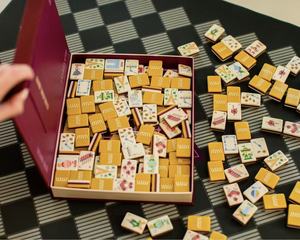 Juego de Fichas de Mahjong Pintadas a Mano de París, Fichas de Mahjong Acrílicas Grabadas, 160 Fichas Americana Mahj, Juego de Fichas de Mahjong Empire State Haus <span class=keywords><strong>of</strong></span> Mahj - Product Image 6