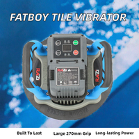 Outil de nivellement de carrelage de grand format de qualité industrielle Raizi FatBoy, outil de vibration pour la pose de carrelage, ventouse de 270 mm, vibrateur céramique 24V au lithium