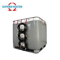 Haute qualité 220V 230V 6KW coussin chauffant flexible électrique silicone chauffage contrôle de la température pour tonne conteneur IBC