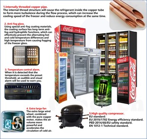5-yr Warranty Commercial Display Fridge <b>Bar</b> Glass Door Beverage Cooler Freezer Refrigerator for Drinks Chiller SL 5-Year Warrant - Product Image 2