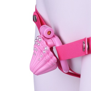 อุปกรณ์ล็อคองคชาตชาย AS-601 Pearl Shell รุ่น ABS Chastity Cage พร้อมเข็มขัด 4 ขนาด แหวนรัดองคชาตหลากสี สำหรับผู้ชาย - Product Image 2