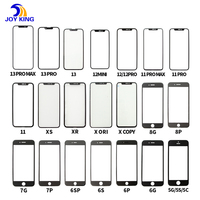 Pièces détachées pour téléphone portable, caméra pour iPhone 14 Pro Max, verre Oca pour iPhone 11 12 13 14 15 16, écran tactile, cadre