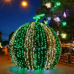 Zhongshan Light Decoration Popular And Colorful Outdoor Waterproof 3D Led Motif Light Decoration Giant Christmas Ball