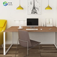 Meuble de bureau à domicile, cadre en acier moderne, table d'étude d'angle simple