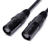 Cable de Red RJ45 Cat6e Preterminado con Cubierta de PVC Ignífuga de 1 Metro para Uso Doméstico, para Conectar Routers y Computadoras
