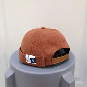 Berretti da Baseball senza latta con Logo a 6 pannelli di alta qualità in cotone Visorless cappello da marinaio