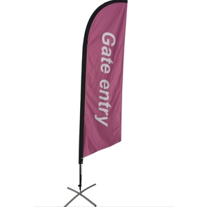 Bandera de Pluma de Poliéster Ecológica con Impresión de Logotipo Personalizado, Bandera Publicitaria Promocional para Agencias de Viajes y Automoción - Product Image 2
