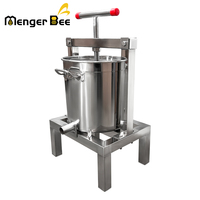 Nouvelle Presse à Cire Menger Bee WP-8 à Double Barillet en Acier Inoxydable, Extracteur de Miel Manuel, Équipement de 10 L, Stock Entrepôt Américain