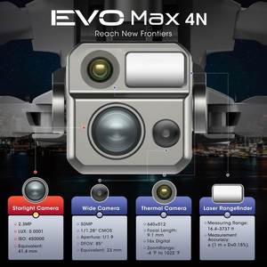 Dron Autel Robotics Evo Max 4N con Imagen Térmica, Navegación GPS, Tiempo Máximo de Vuelo de 40 Minutos, Resistencia al Viento Máxima de 27 MPH, Alcance de Imagen de 15 KM - Product Image 5