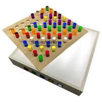 Lumière sensorielle LED Table d'apprentissage Salle sensorielle LED Pegboard Jouets sensoriels pour enfants autistes