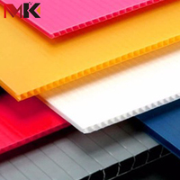 Feuilles de plastique ondulé transparentes de 3 mm pour feuille ondulée en PP creuse réfléchissante, plaque de plâtre