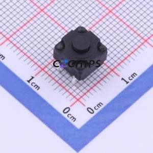 YTS1K0042FBT00 Tactile Switch Through hole Component (THT) Switch 2.5N 8mm 8mm 6.5mm - Product Image 1