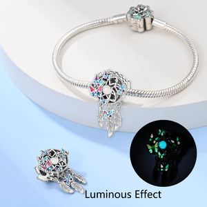 Copper Zircon Dreamcatcher Pendant Stylish 18K Gold Plated Bracelet Charm Unisex Jewelry Gift for Women & Children's Party - Product Image 4