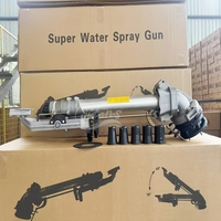 Titans 80m efficace grand pistolet de pluie pour l'arrosage de ferme en plein air irrigation rotative 360 engrenage entraînement impact métal pistolet de pluie